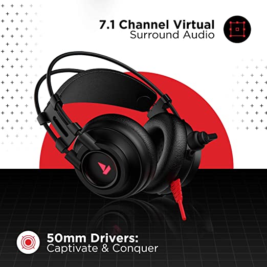 boAt Immortal IM-200 7.1 Wired Over Ear Headphones Channel USB Gaming Headphone with RGB Breathing LEDs & 50mm Drivers with mic (Active Black) boAt Immortal IM-200 7.1 Wired Over Ear Headphones Channel USB Gaming Headphone with RGB Breathing LEDs & 50mm Drivers with mic (Active Black)